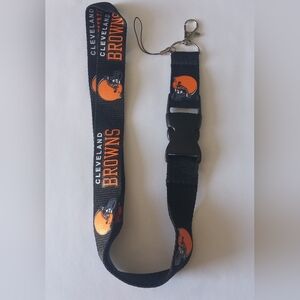 Cleveland Browns Black and Orange Lanyard